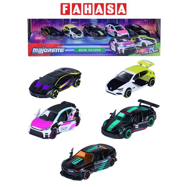 Bộ 5 Đồ Chơi Mô Hình Xe 5 Pieces Giftpack - Majorette 8502005000 - Neon Racers