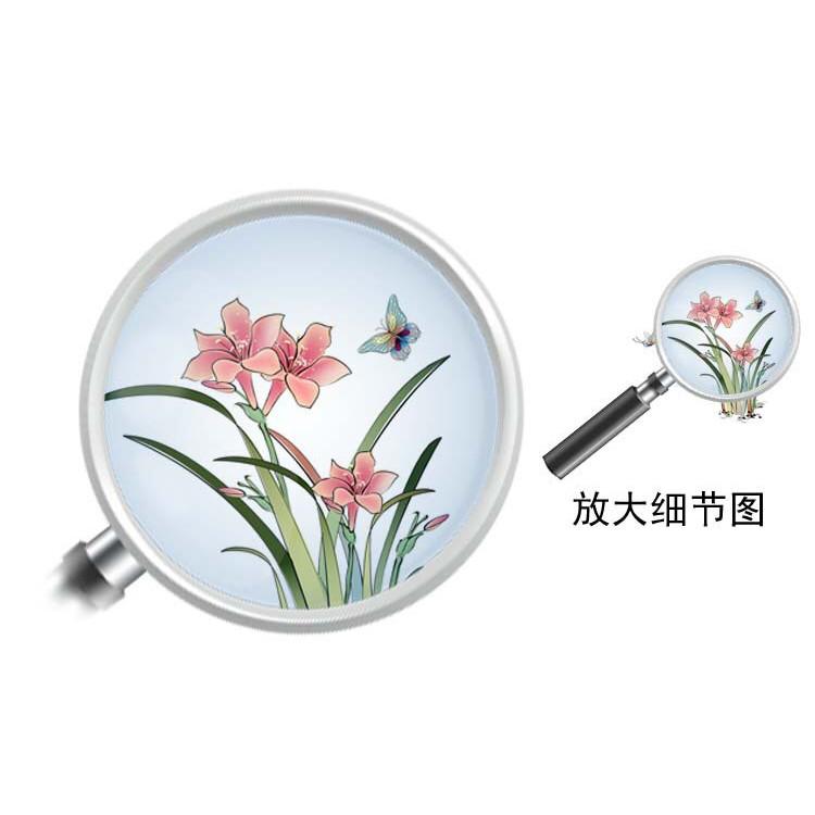 Decal trang trí Kính Cao Cấp - Hoa Ly Đỏ