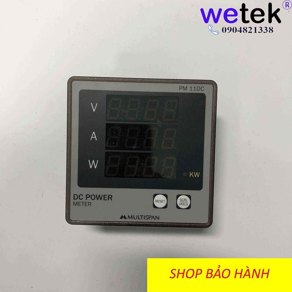 Multispan PM-11DC, Đồng hồ DC đo dòng, áp, công suất, năng lượng nguồn 1 chiều , LED siêu sáng