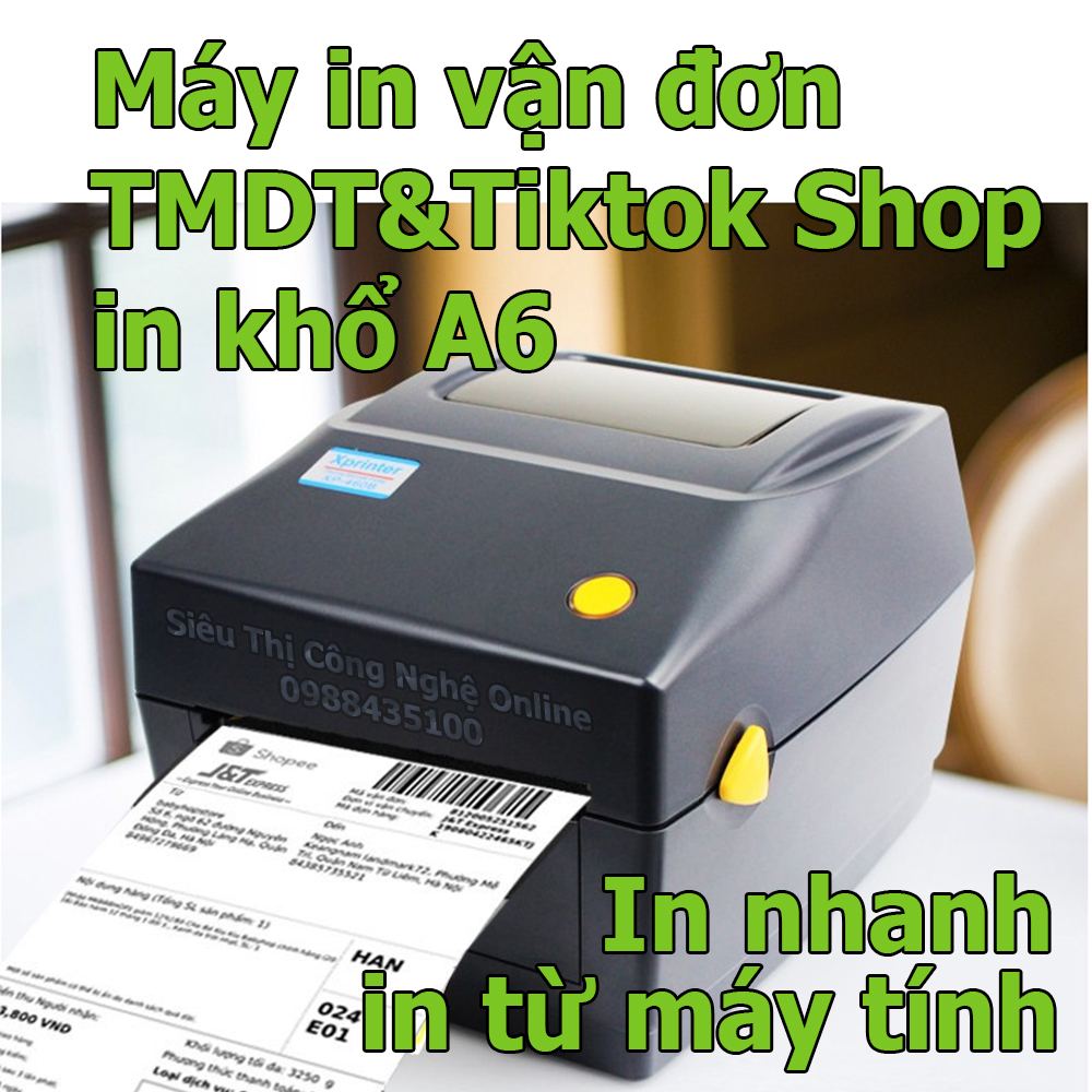 Máy in mã vạch, in đơn hàng Tiktok Shop,TMDT, Khổ In A6 ,A7 Xprinter XP-DT426B , vận đơn GHTK, viettel post và các đơn vị vận chuyển khác, in nhãn bóc dán, mẫu mới nhất năm nay (hàng chính hãng)