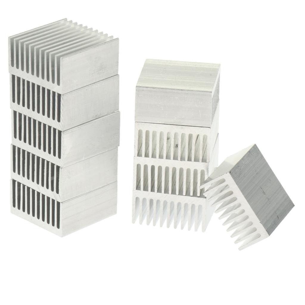 10x  Aluminum  Module  Fin 40x40x20mm 1.6"x1.6"x0.8"