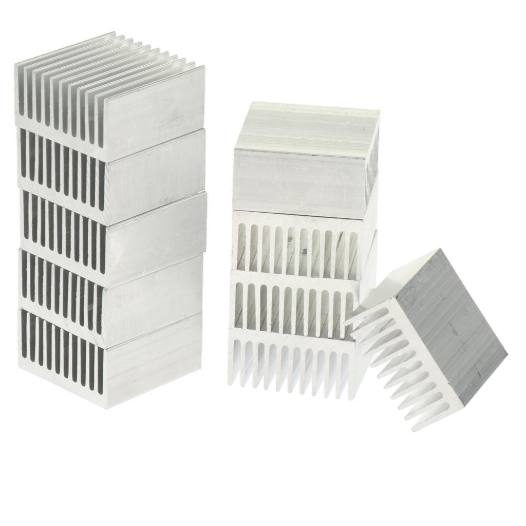 10x Aluminum Heatsink Amplifier Heat Sink Conductivity Cooler Fin 40x40x20mm