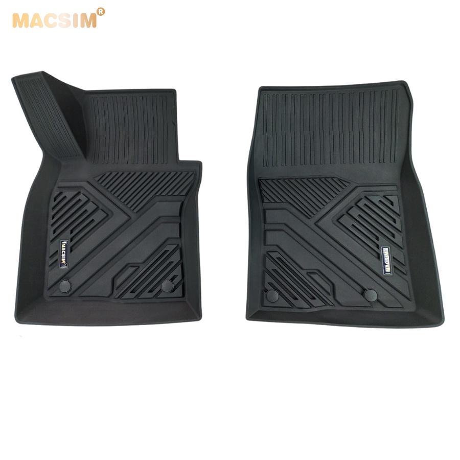 Thảm lót sàn xe ô tô MAZDA CX30 2012- đến nay Nhãn hiệu Macsim chất liệu nhựa TPE đúc khuôn cao cấp - màu đen
