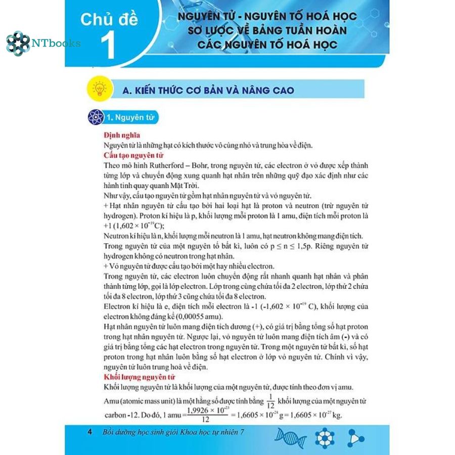 Sách Bồi Dưỡng Học Sinh Giỏi Khoa Học Tự Nhiên 7