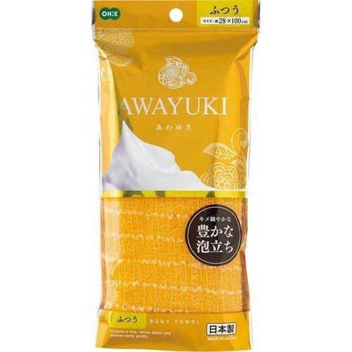 Khăn tắm tạo bọt mềm mại Awayuki, khả năng tạo bọt mịn nhanh chóng không gây trầy xước và khô rát cơ thể trong khi tắm - Hàng nội địa Nhật Bản | Made in Japan