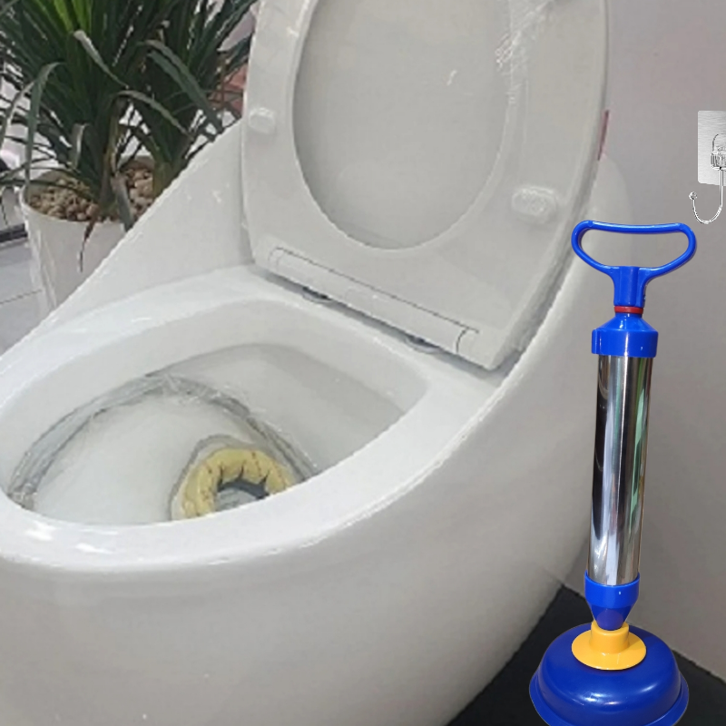Cây thông tắc bồn cầu inox - tặng vỉ dán móc to