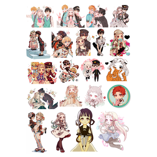 Sticker anime Jinbaku Shounen Hanako-Kun - Ác Quỷ Trong Nhà Vệ Sinh (3 set như hình)