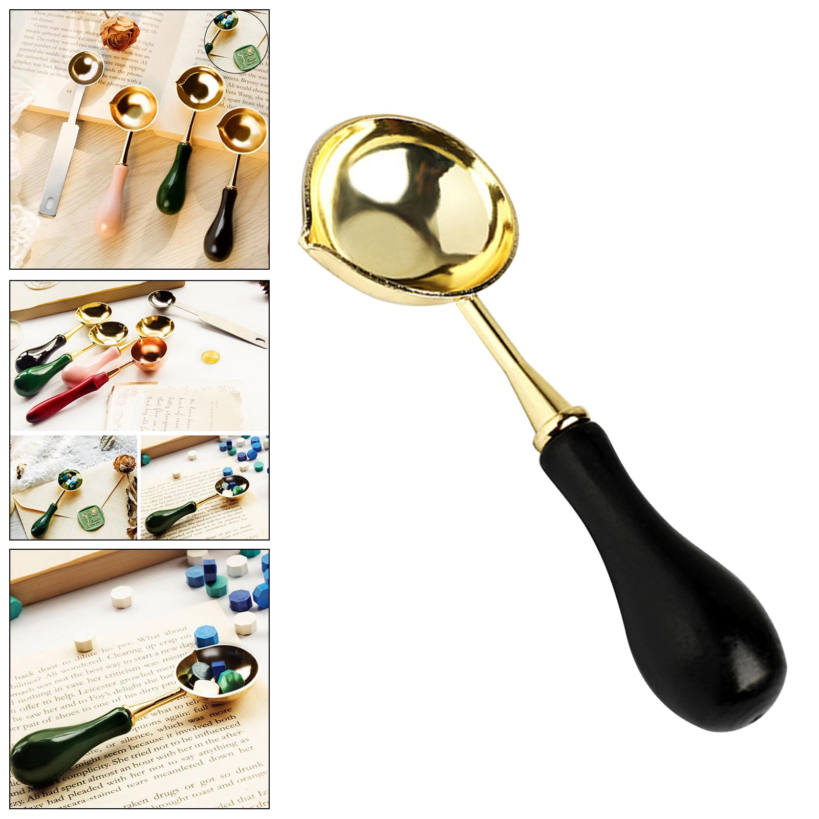 Wax Seal Kit Sealing Wax Melting Spoons Wax Spoon Wax Sticks Beads Spoon for Arts Crafts Wax Sealing Stamp Wax Beads Gifts