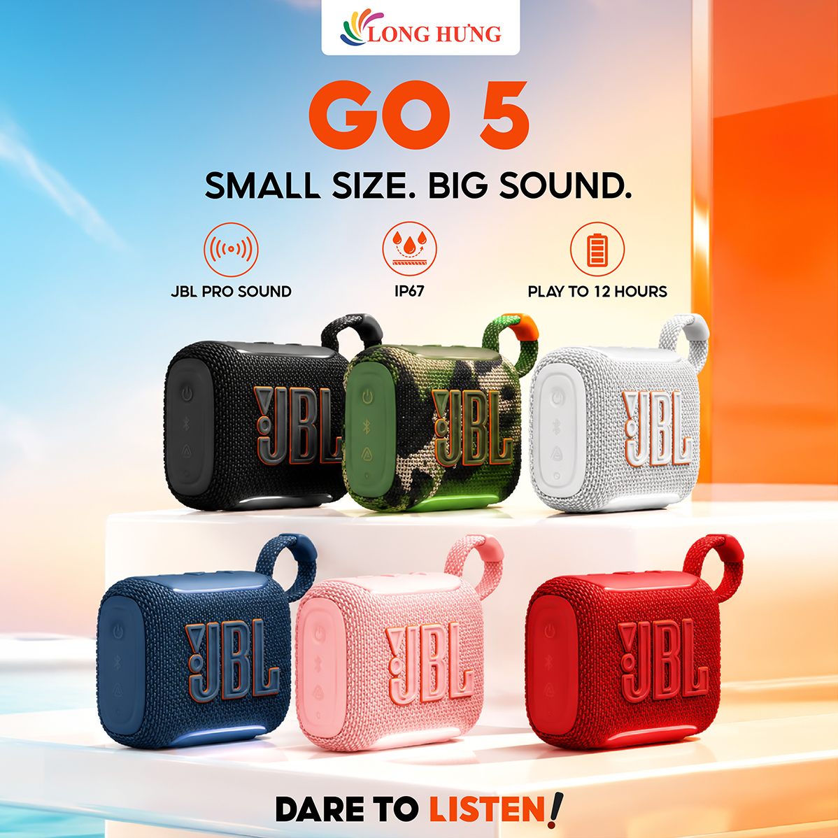 Loa Bluetooth JBL Go 5 JBLGO5 - Hàng chính hãng
