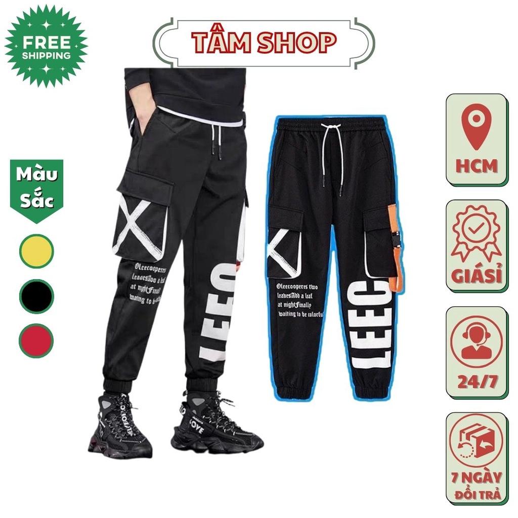 Quần Kaki túi hộp LEEC quần jooger kaki bo chân quần kaki dài