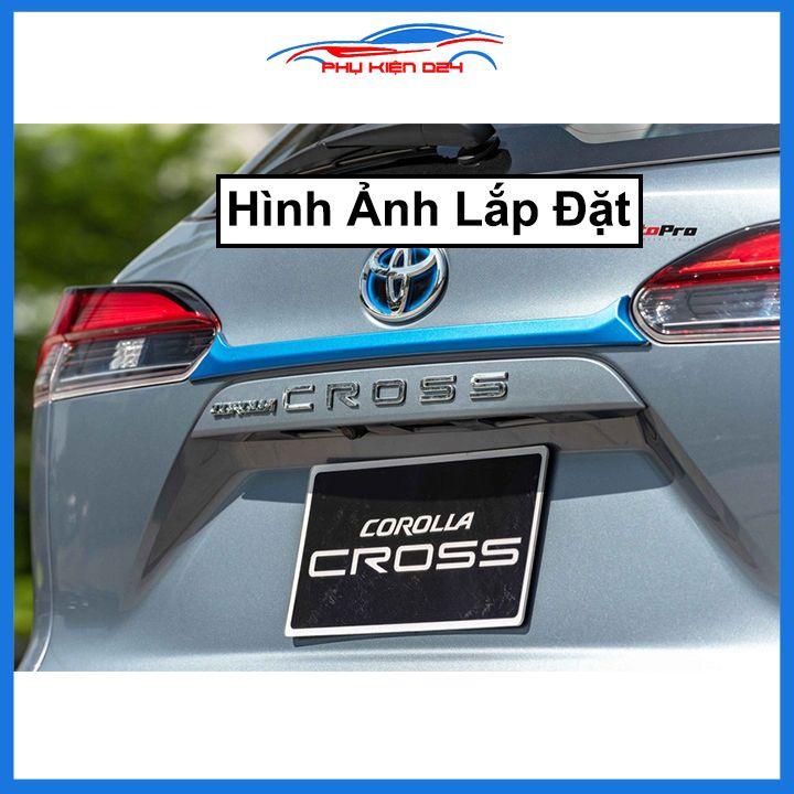 Ốp tay mở cốp Cross 2020-2021-2022 hai màu xanh mạ crom trang trí xe chống va đập hiệu quả