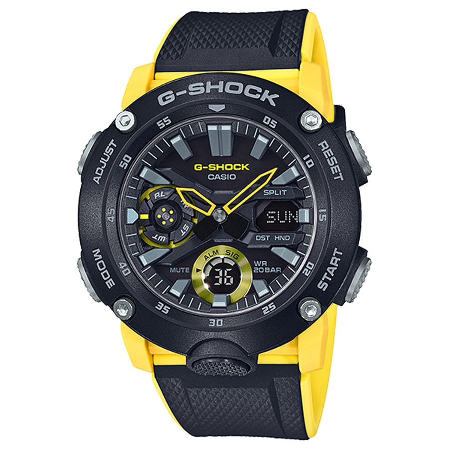 Đồng hồ nam dây nhựa Casio G-Shock chính hãng GA-2000-1A9DR