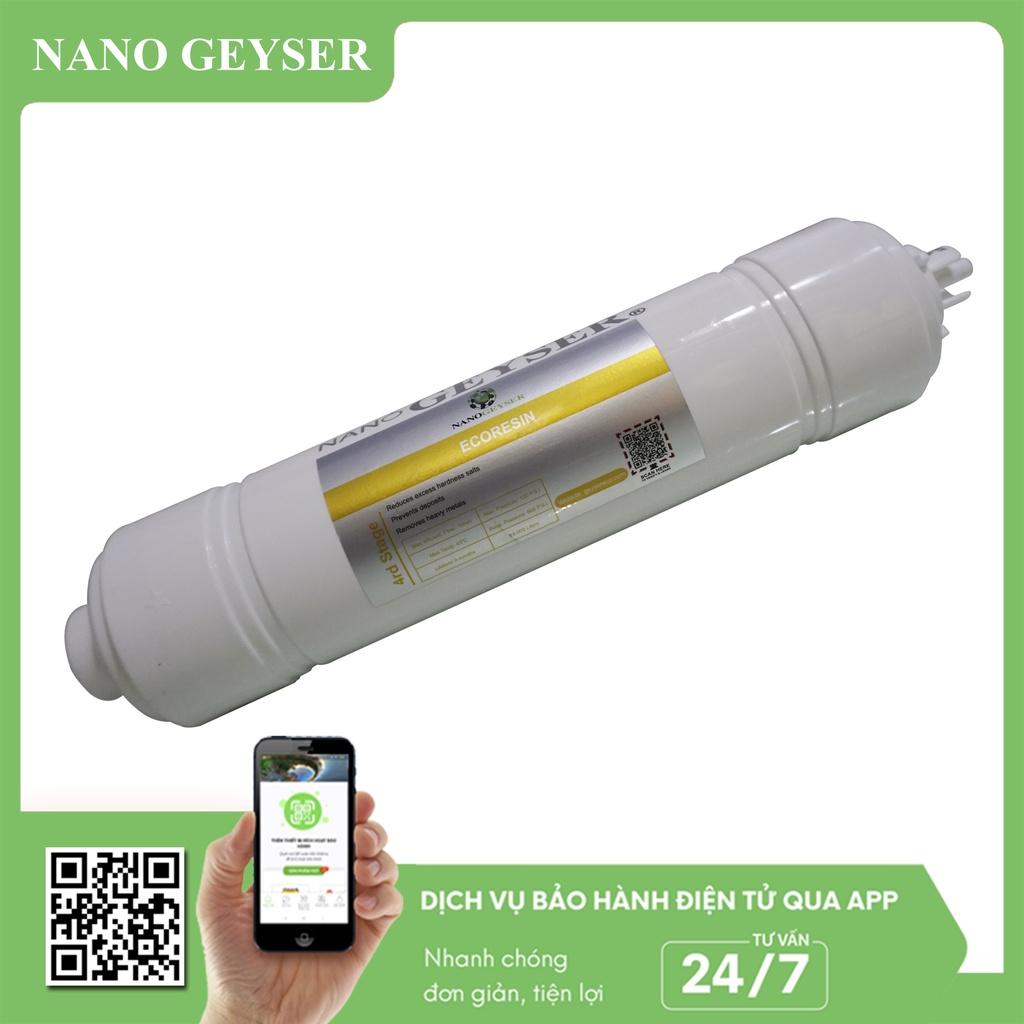 Bộ 3 lõi lọc nước 456 dùng cho máy Nano Geyser Eco Max, Lõi 3IN1, EcoResin, UF Hollow Fiber Filter - Hàng Chính Hãng