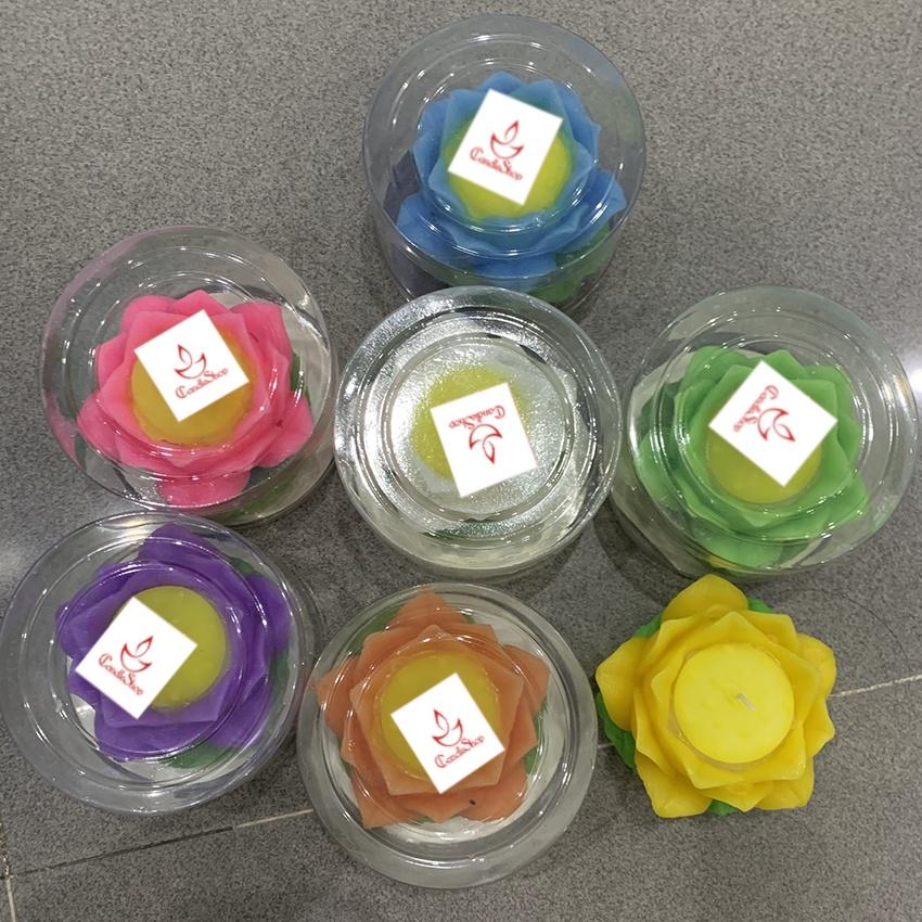 Nến hoa sen nhỏ - nến hoa thờ phật - nến bông sen trang trí cao cấp candle shop