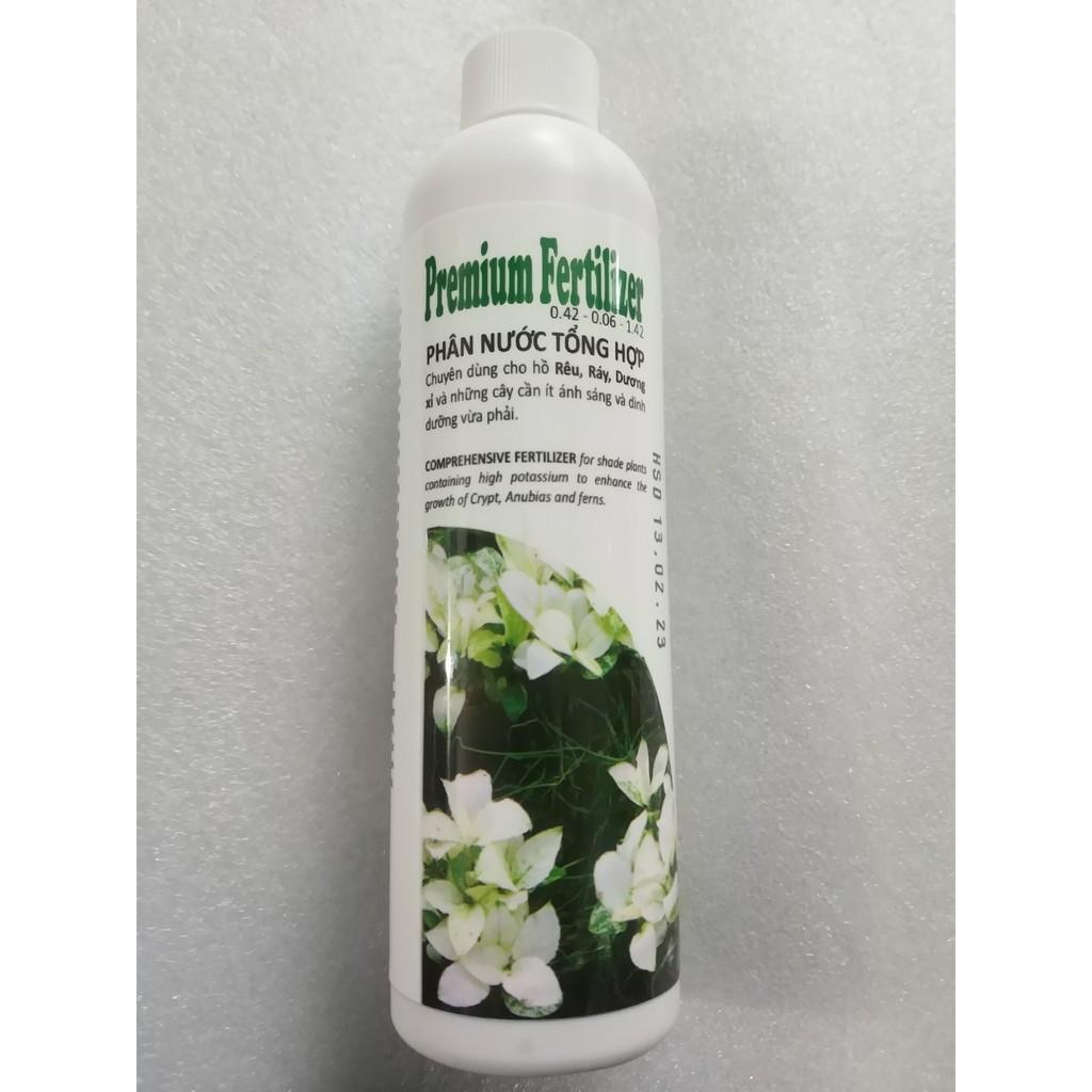 Phân Nước Thuỷ Sinh Premium Fertilizer 230ml - Chuyên Rêu, Ráy, Dương Xỉ, Bucep