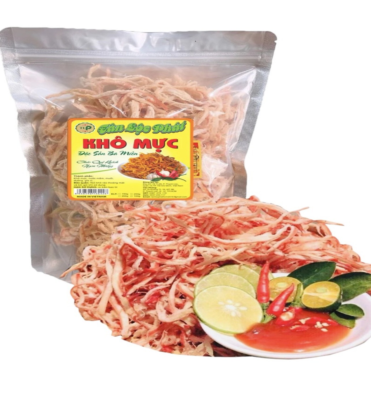 500G MỰC SỢI HẤP NƯỚC DỪA THƠM NGON KÈM TƯƠNG ỚT ĂN VẶT PHÙ HỢP MỌI LỨA TUỔI