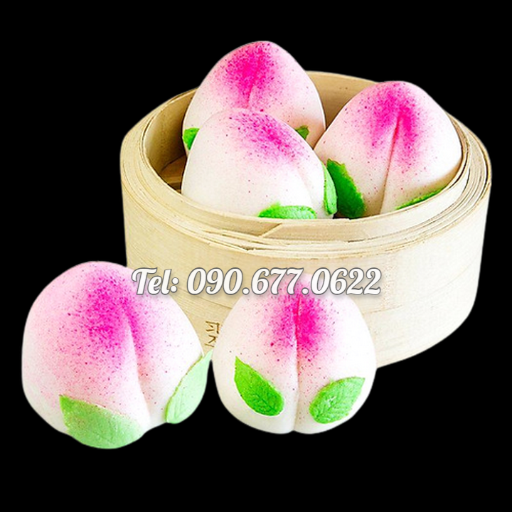 Khuôn silicone làm bánh, rau câu, bánh bao, bánh trôi nước Trái đào tiên - Mã số 1187