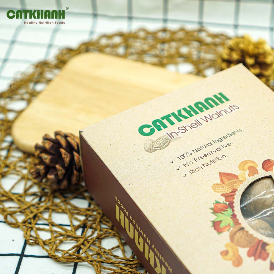 Quả óc chó hộp 450gr Cát Khánh - Nhập khẩu Mỹ
