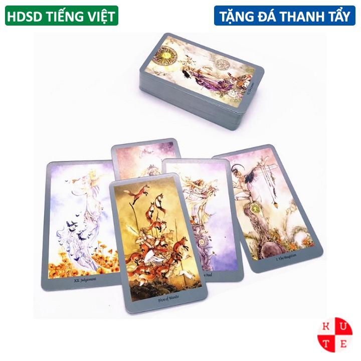 Bài Tarot ShadowScapes 7x11.7 Cm Tặng Đá Thanh Tẩy Và Link Hướng Dẫn Tiếng Việt