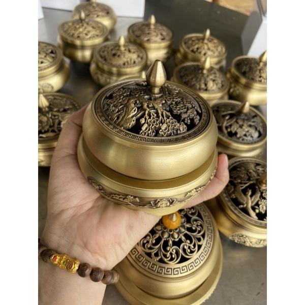 Bộ Lư xông trầm hương bằng đồng