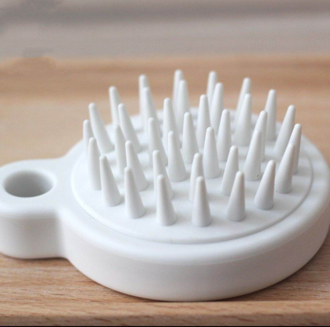 Lược Gội Đầu Silicone Nhật Bản Scalp Stimulating Brush massage da đầu kích thích mọc tóc