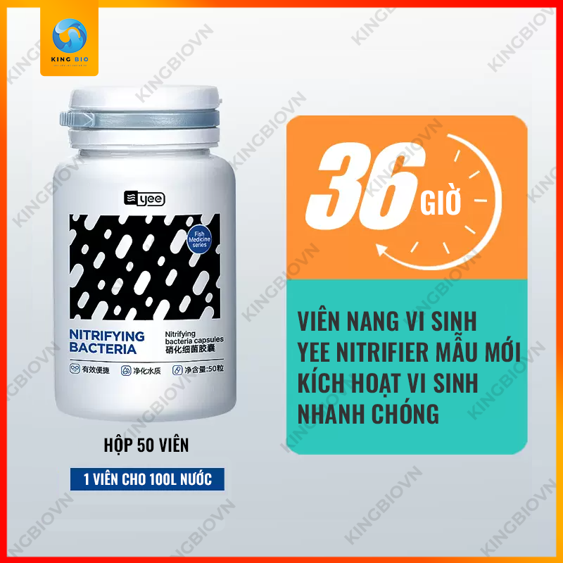 Viên nang vi sinh cao cấp cho hồ cá YEE - làm sạch và trong nước bể cá