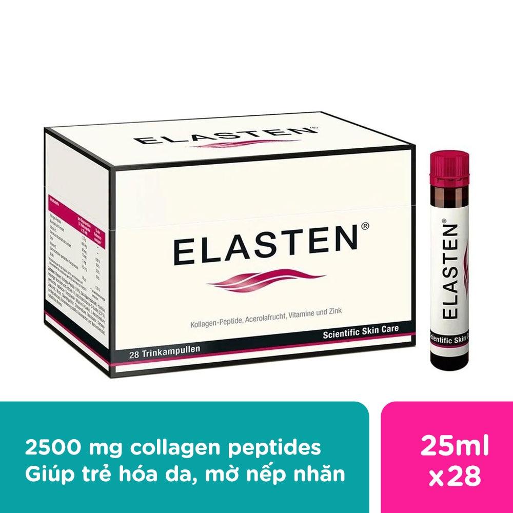 Thực Phẩm Bảo Vệ Sức Khỏe Elasten Collagen Giúp Đẹp Da 25ml x 28 Ống