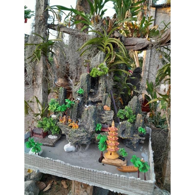 Hòn Non Bộ Có Thác Nước - Tặng Kèm Máy Bơm - Hòn Non Bộ Ngoài Trời-80cm*45cm*69cm