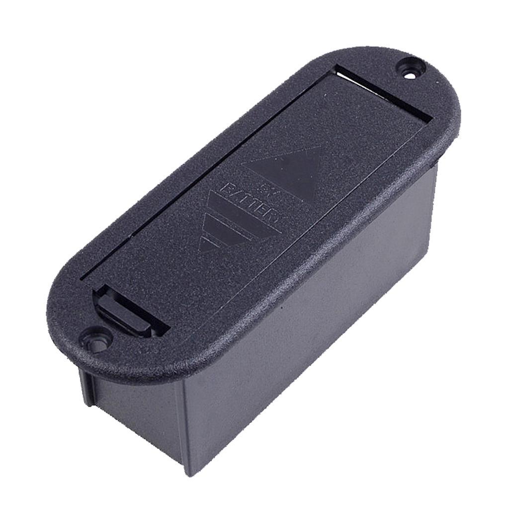 3x 9V Battery Case Holder Cover Box for Active Guitar Bass Pickup Electronics