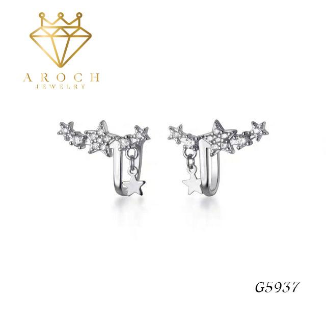  Khuyên tai bạc Ý s925 Hàn Quốc G5937 - AROCH Jewelry