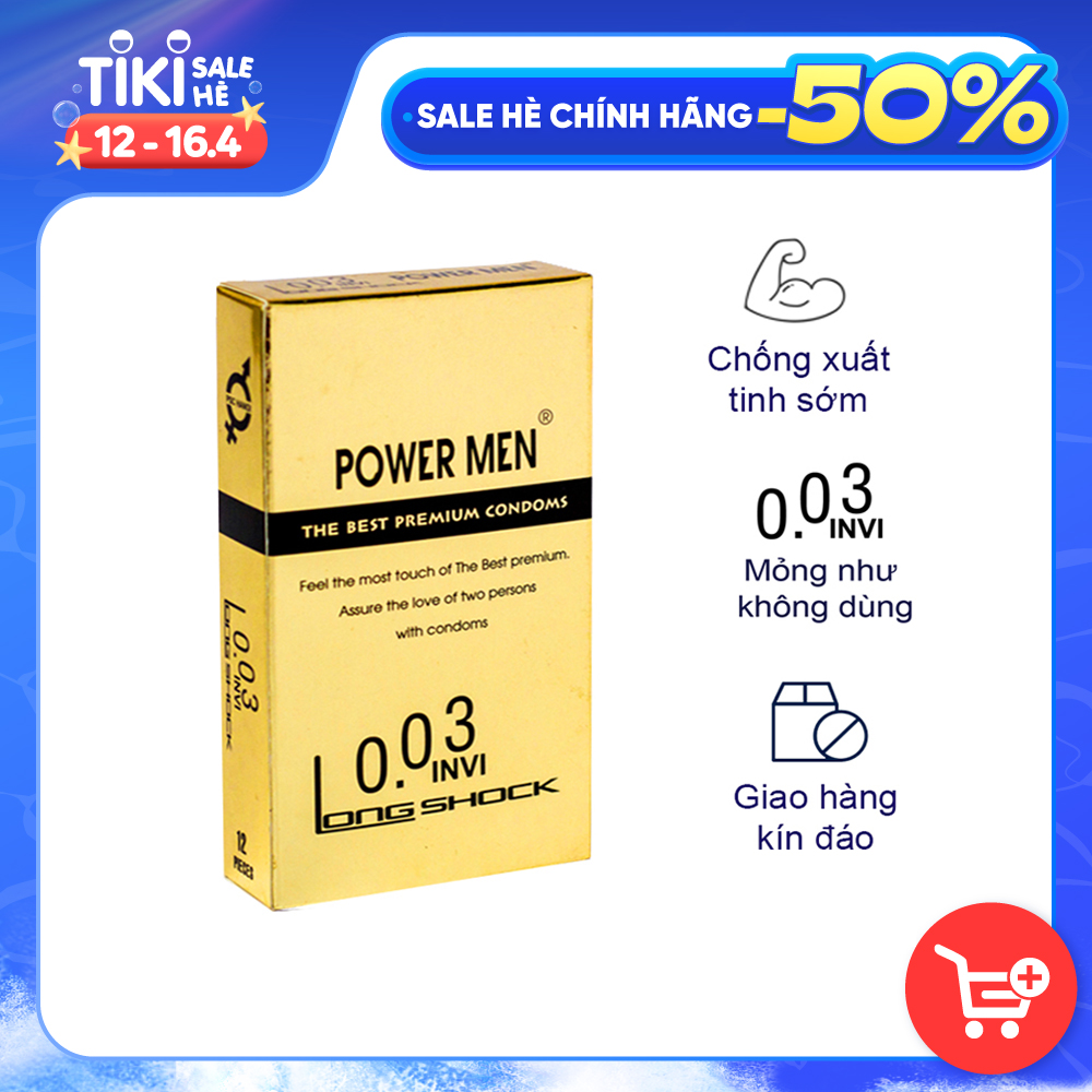 Bao cao su Powermen INVI 0.03 Longshock