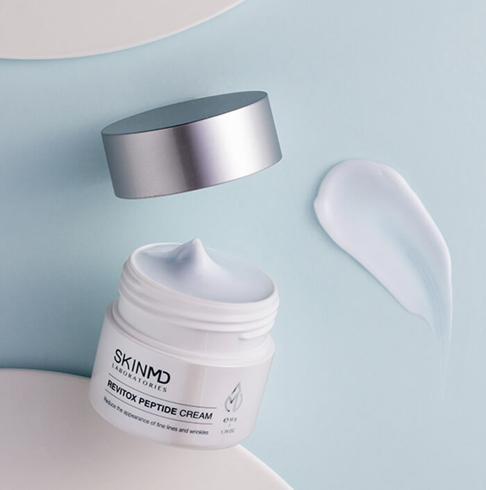 Kem Dưỡng Cải Thiện Nếp Nhăn SkinMD Revitox Peptide Cream 50g