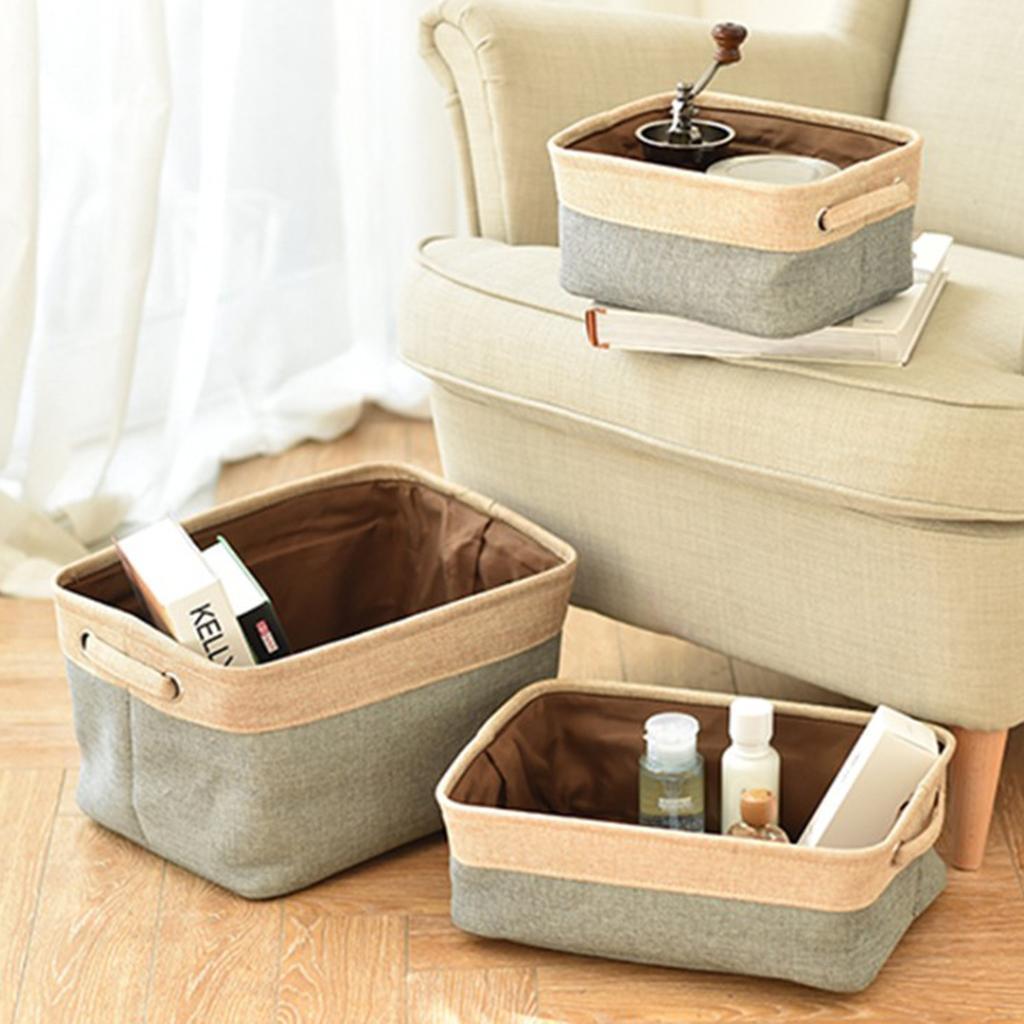 Folding Storage Basket Clothes Laundry Hamper Toys Bucket Organizer