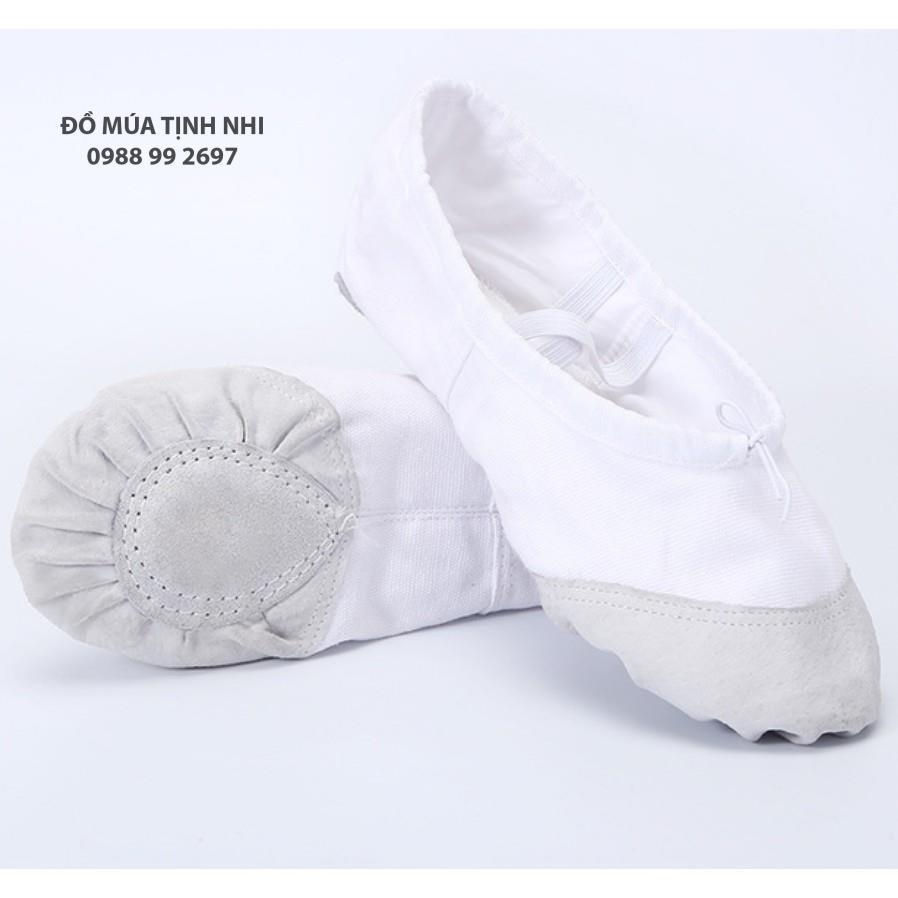 Giày múa ba lê trẻ em và người lớn Size 22-42 | Giày múa ballet | Giày tập múa cổ trang GM07 - Đồ Múa Tịnh Nhi