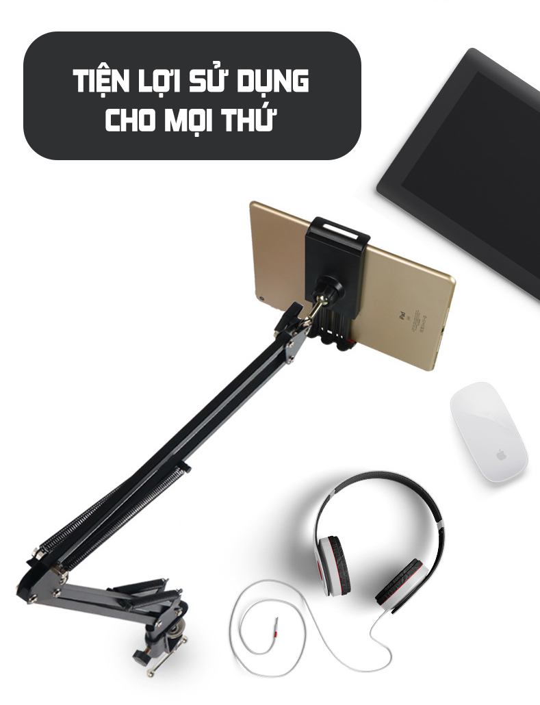 Giá đỡ điện thoại Ipad,máy tính bản đa năng PKCB PF88 - Hàng chính hãng