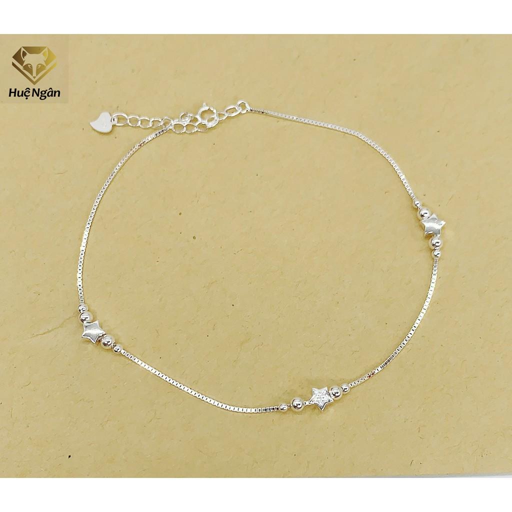 Lắc chân bạc Ý 925 Huệ Ngân - Ngôi sao may mắn RYBJ50118