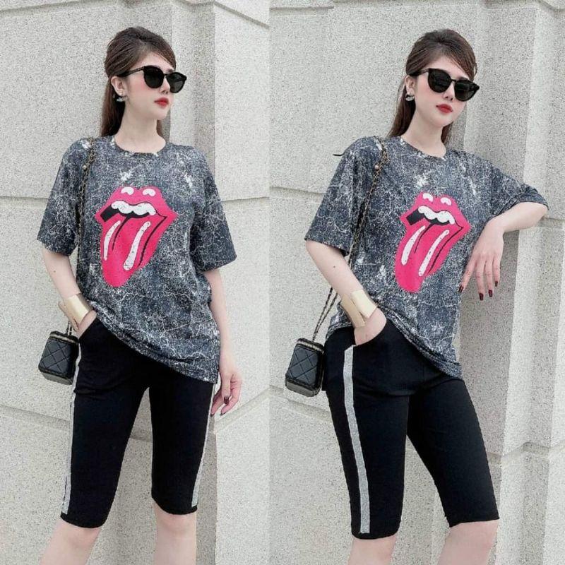 SÉT BỘ THỂ THAO HỌA TIẾT ĐÔI MÔI