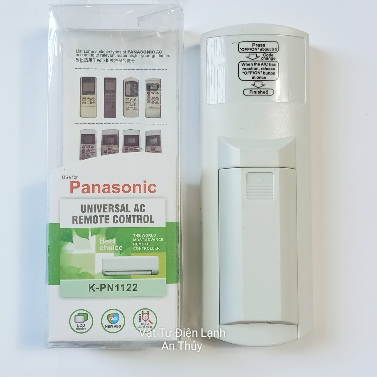 Remote máy lạnh PANOSONIC đa năng dùng cho được nhiều đời máy - Điều khiển máy lạnh PANOSONIC, Remote điều hòa PANOSONIC