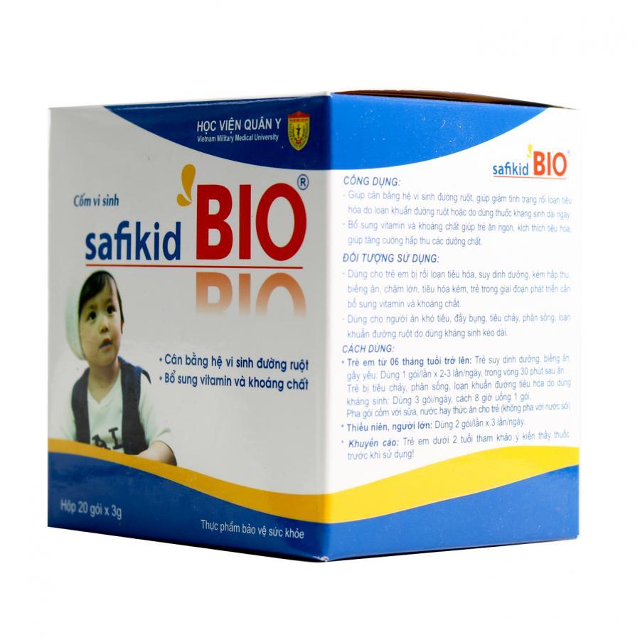 Cốm Vi Sinh Safikid Bio Cho Trẻ Biếng Ăn hvqy (20gói / Hộp)