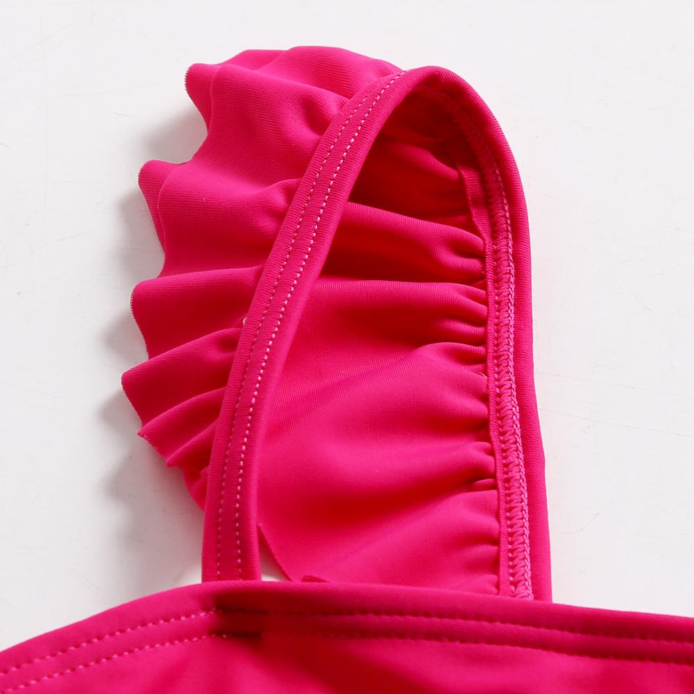 Mùa hè Trẻ Em Một Mảnh Xù Treo Áo Bé Gái Đồ Bơi Hoạt Hình Thiên Nga Ngọt Ngào Trẻ Em Đồ Bơi Bé Gái Trang Phục