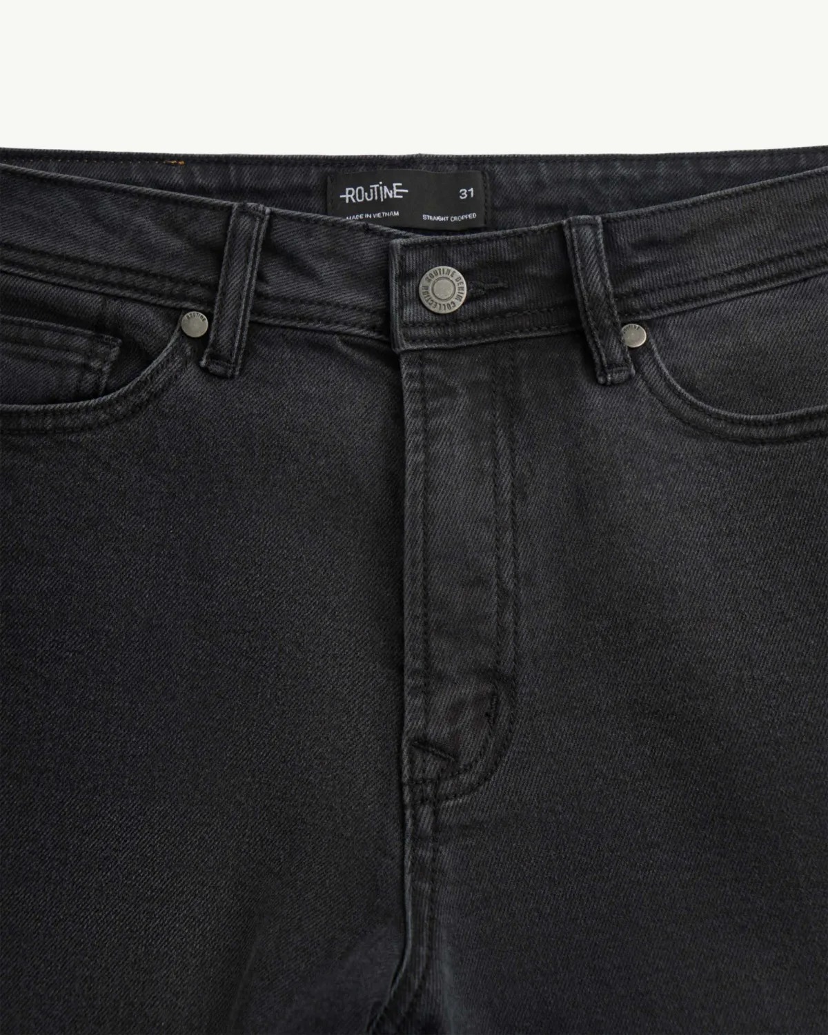 Quần jean / Quần denim nam Form Straight cropped - RT 10S25DPA013 | ROUTINE CÀ MAU