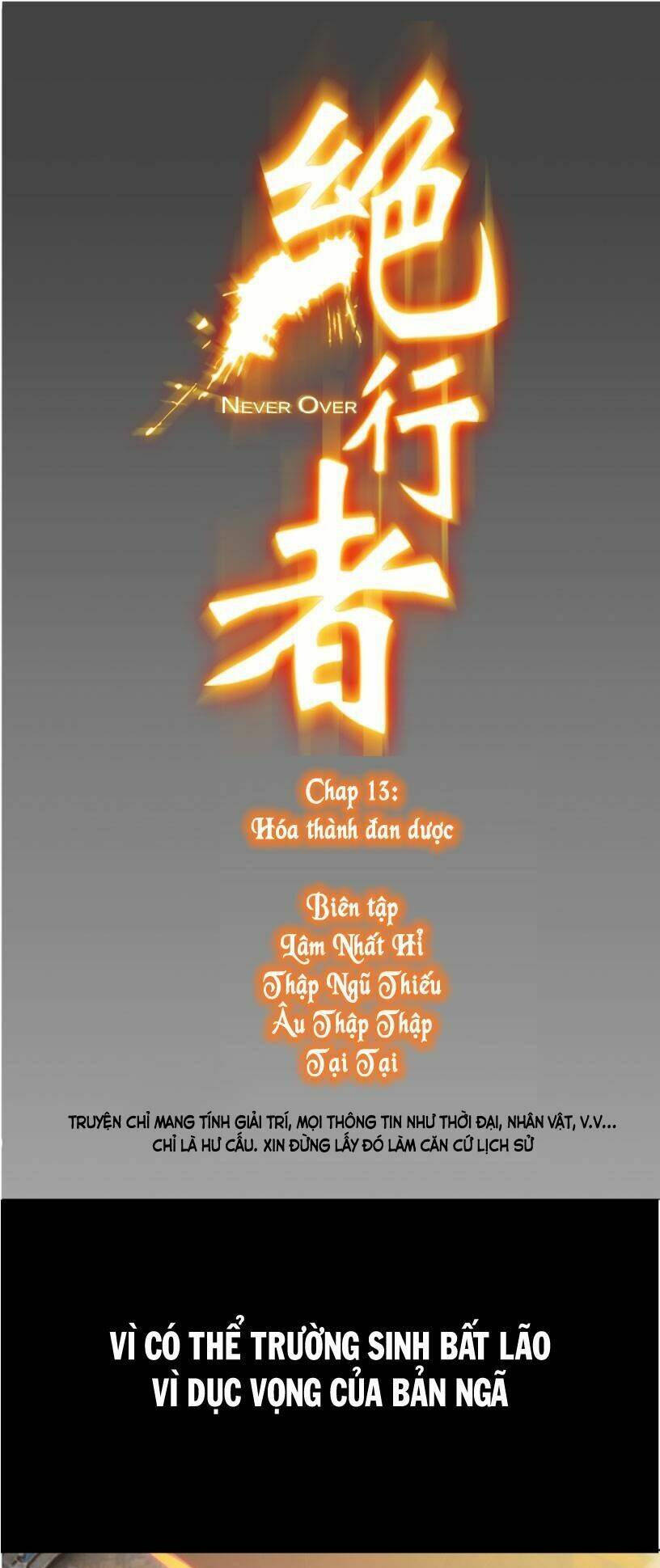 tuyệt hành giả (never over) chapter 13 1