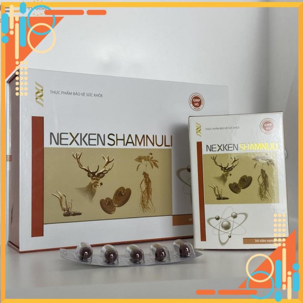 Combo 2 hộp Sâm Nexken Shamnuli- Thực phẩm bảo vệ sức khỏe, bộ thận, tráng duong tăng cường sinh lý nam