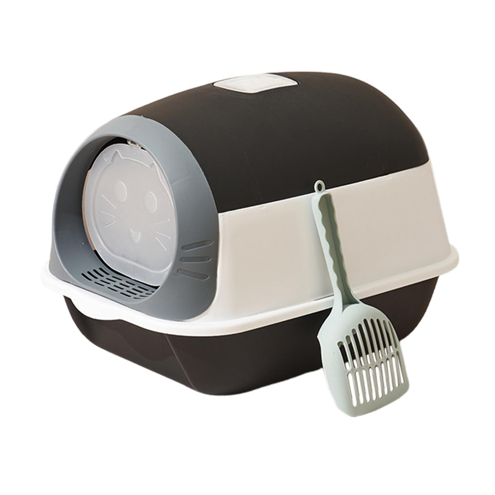 Fully Enclosed Cat Toilet for Indoor Cats Hooded Cat Litter Box Kitten Potty Bedpan Kitty Litter Pan Removable Pet Litter Box Pet Litter Tray