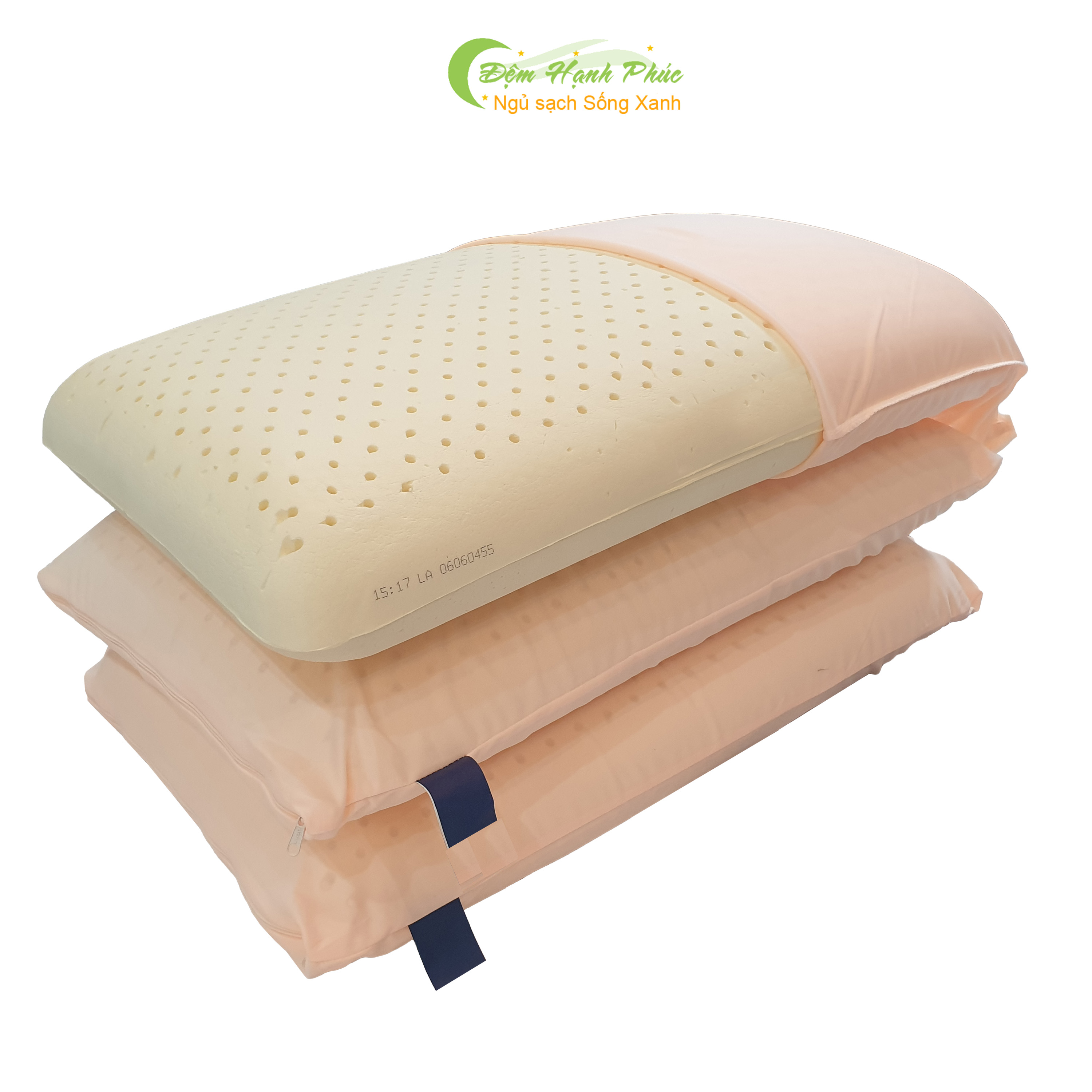 Gối cao su Oval 45 x 65 x 12cm
