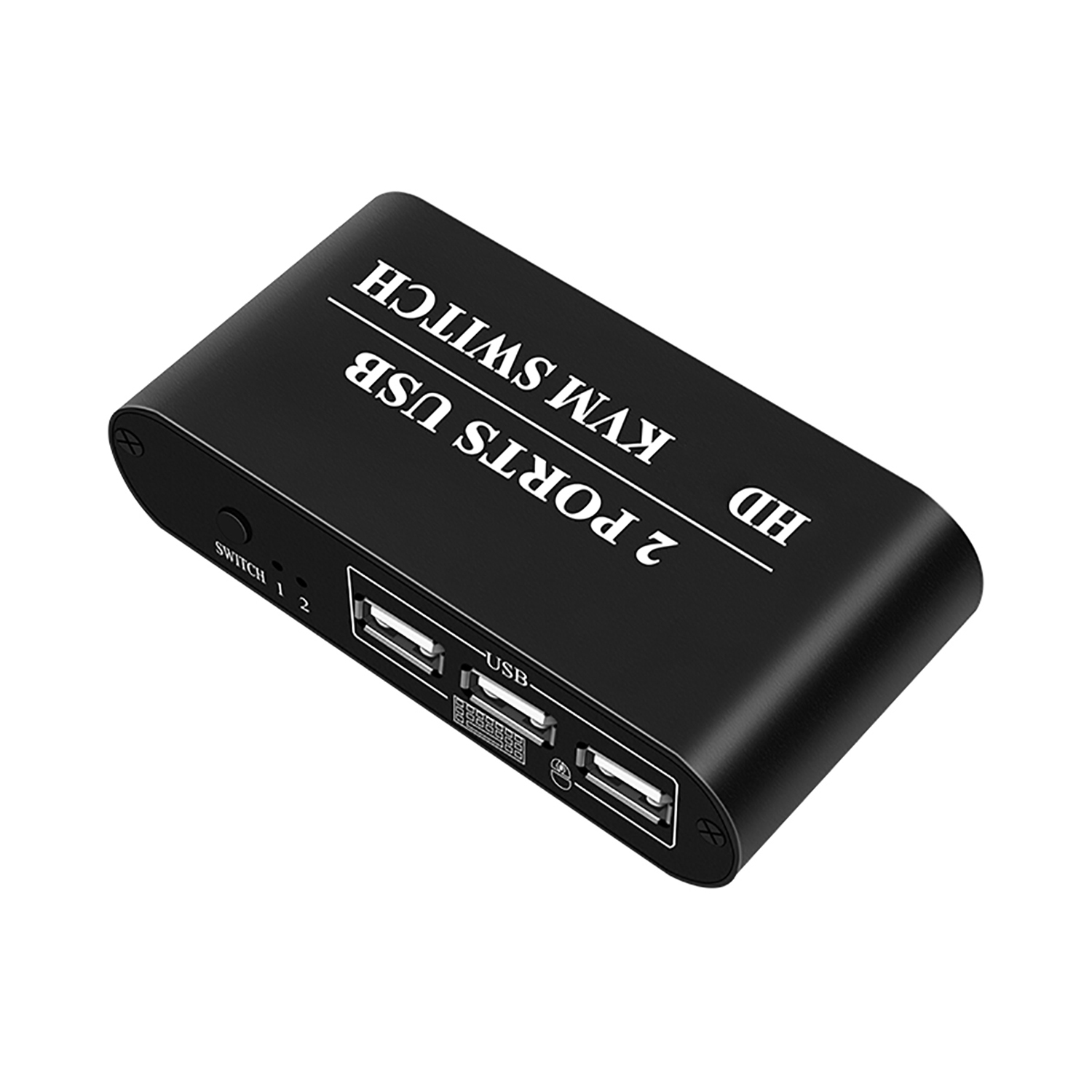Bộ chuyển mạch chia USB KVM 2 cổng cho màn bàn phím máy in và máy nghe nhạc KH21 4K30Hz Switcher HD