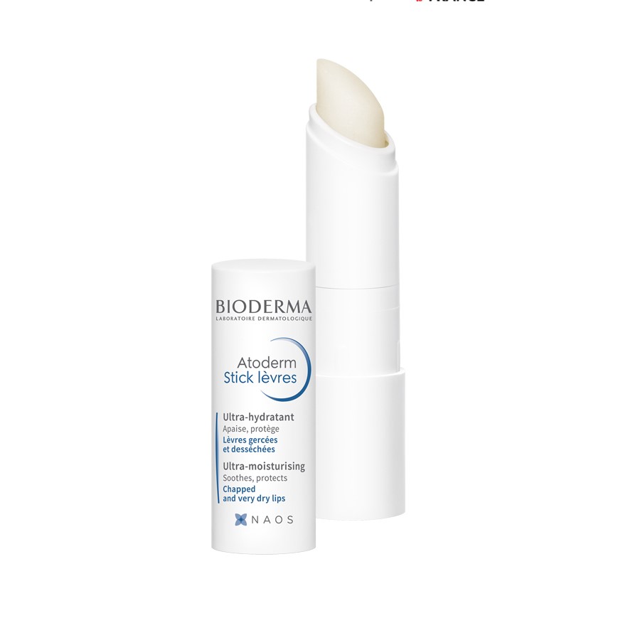 Son Dưỡng Môi Khô Nứt Nẻ Bioderma Atoderm Stick Levres 4g + Tặng Kèm Băng Đô Tai Thỏ