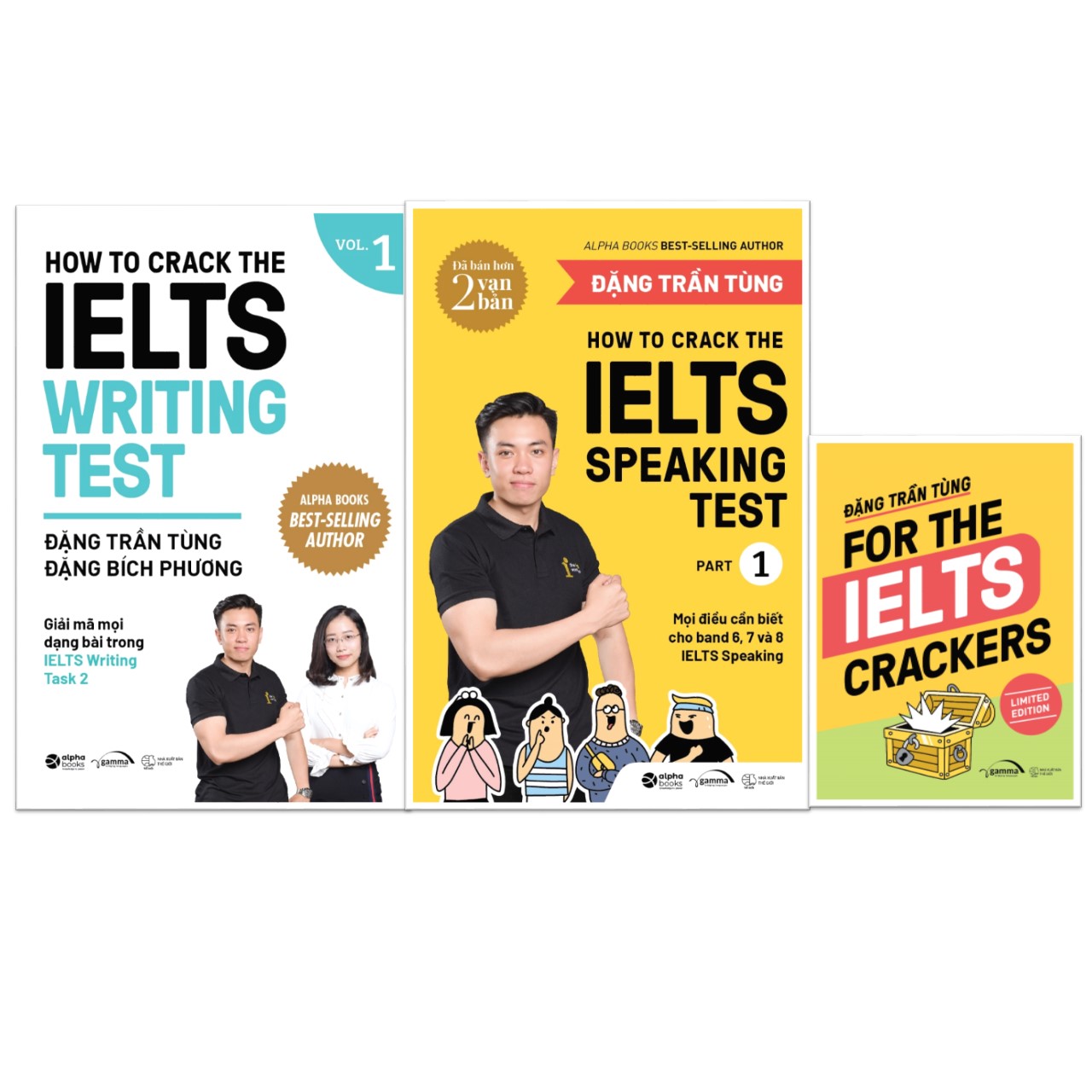 Hình ảnh Combo Sách IELTS Đặng Trần Tùng: How To Crack The IELTS Writing Test - Vol 1 + How To Crack The IELTS Speaking Test - Part 1