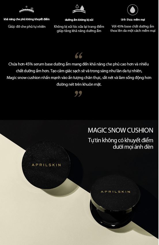 Phấn Nước April Skin Magic Snow Galaxy Edition Cushion 15g