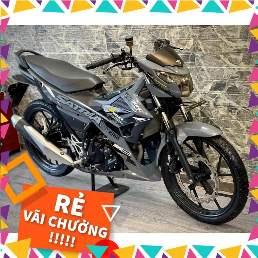 Tem Rời Raider FI Mẫu King Trắng Đen Xám Chữ Satria